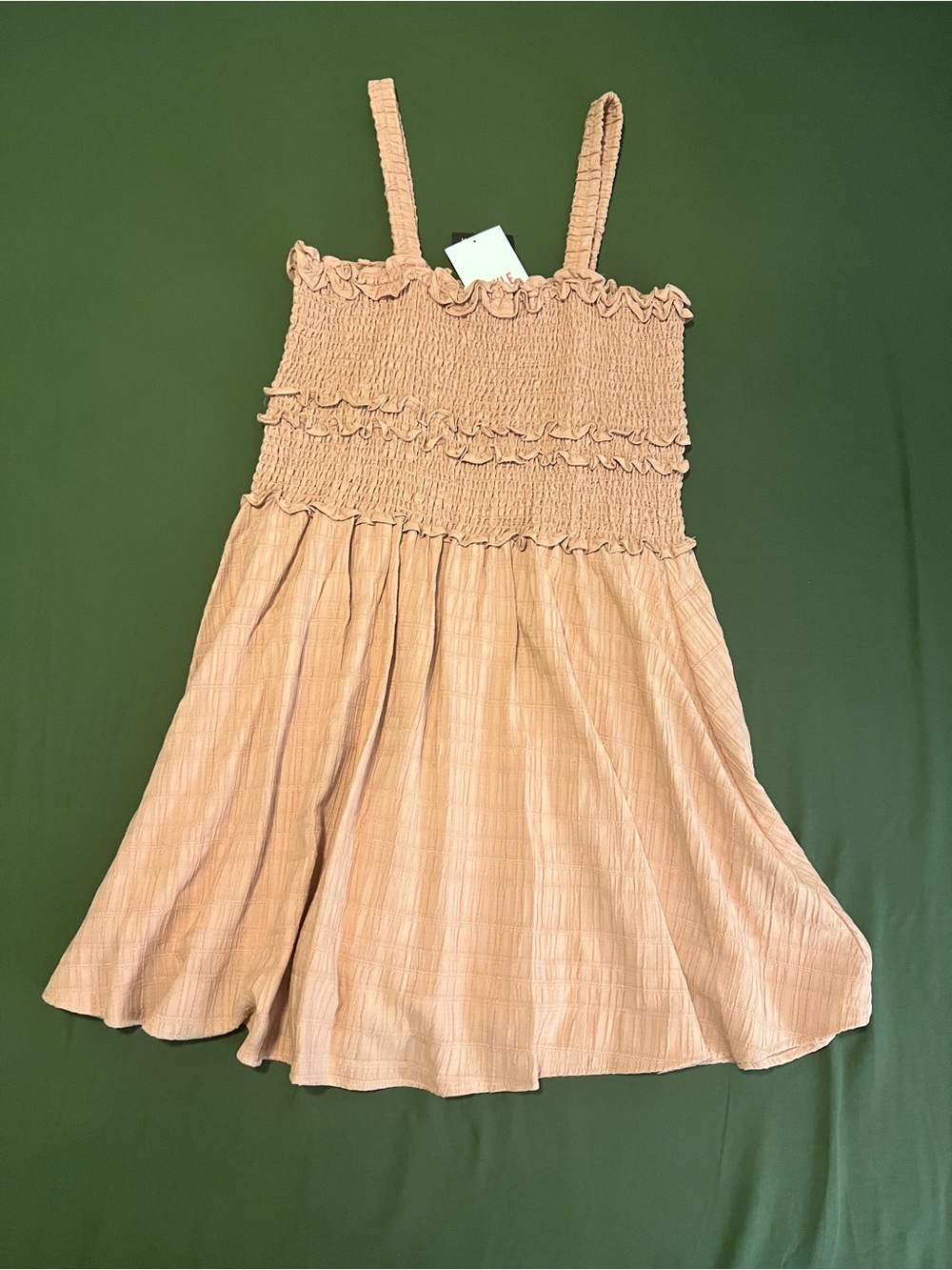 Blush Pink Smocked Dress Size XXL